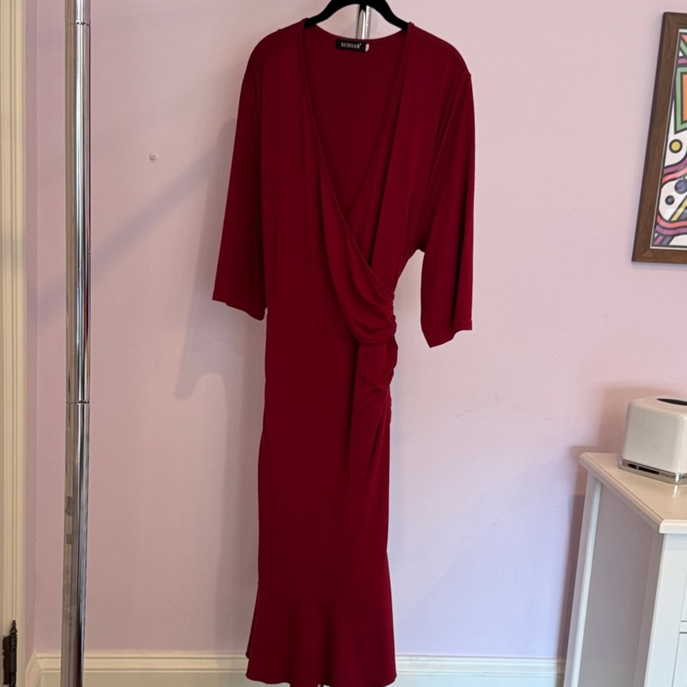 Ruffle Wrap Dress